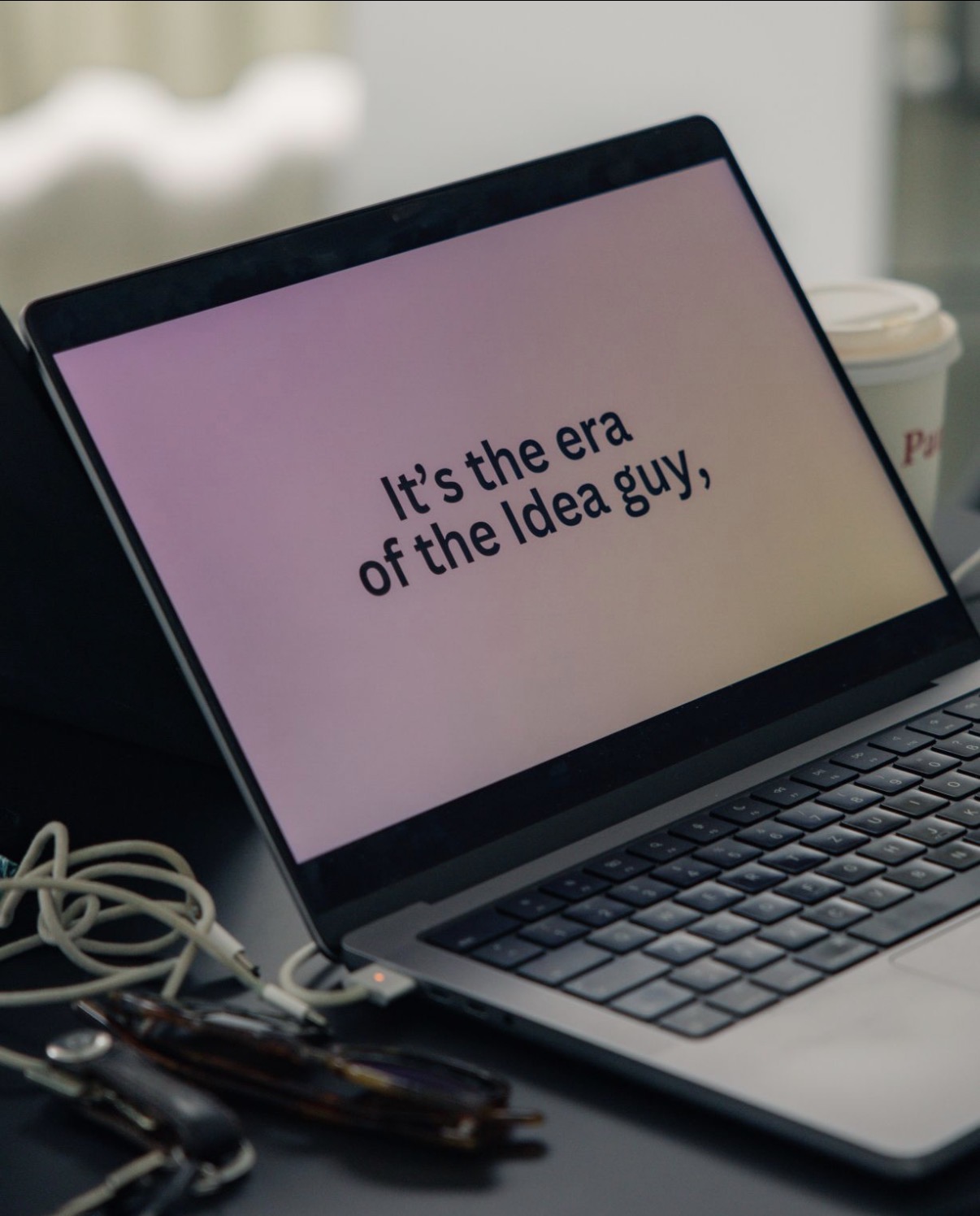 Laptop mit Präsentation
